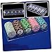 IMIKEYA Game Chips Storage Box Poker Chip Organizer Acrylic Poker Chip Rack for Poker Night
