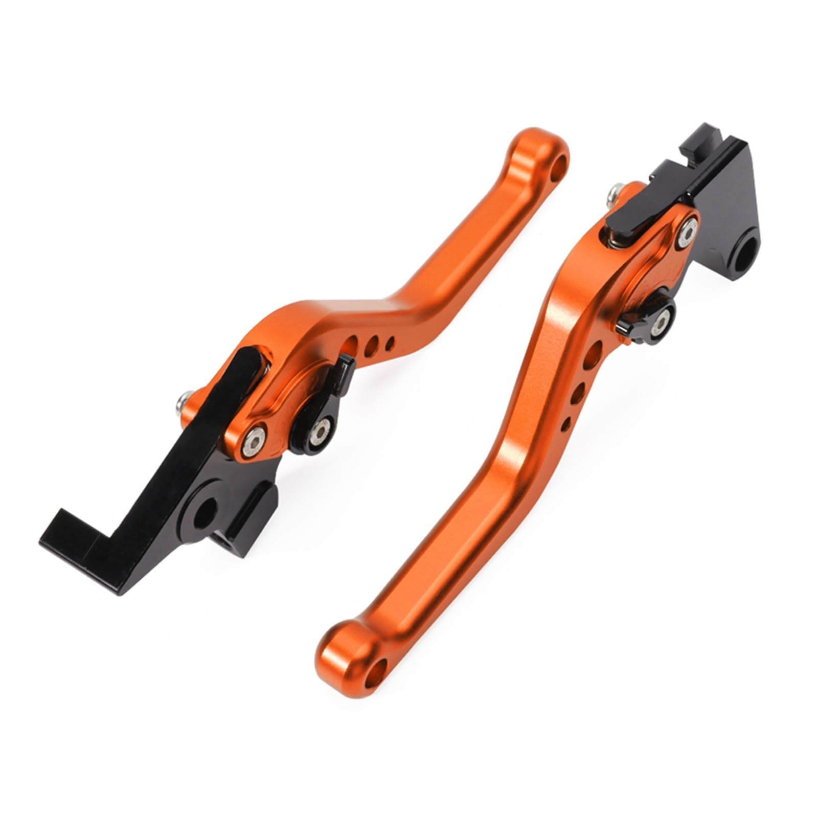 TINGYUS Motorbike Brake Lever for CB600F for CB900F for Hornet for CBR900RR Adjustable Short/Long Brake Clutch Levers(Short Orange)