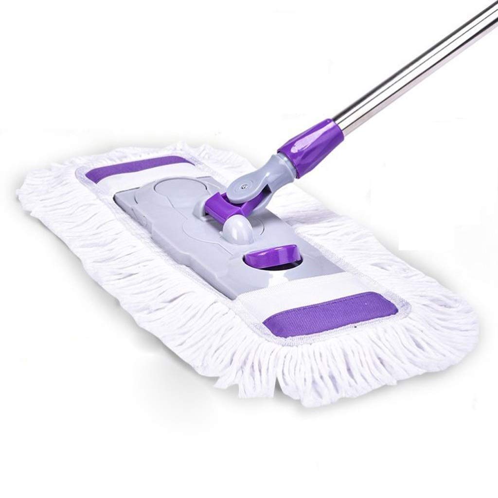 Balai à franges plat avec tissu microfibre et tête articulée 360