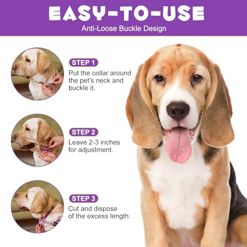 Halsbands Hund 3Pcs, Einstellbares Design Pheromon Halsband Hund für Angst, Adaptil Calm Halsband No Stress Formula, beruhigungshalsband für hunde, Hunds Pheromone Halsbands Klinisch bewährt,18.9 Zoll