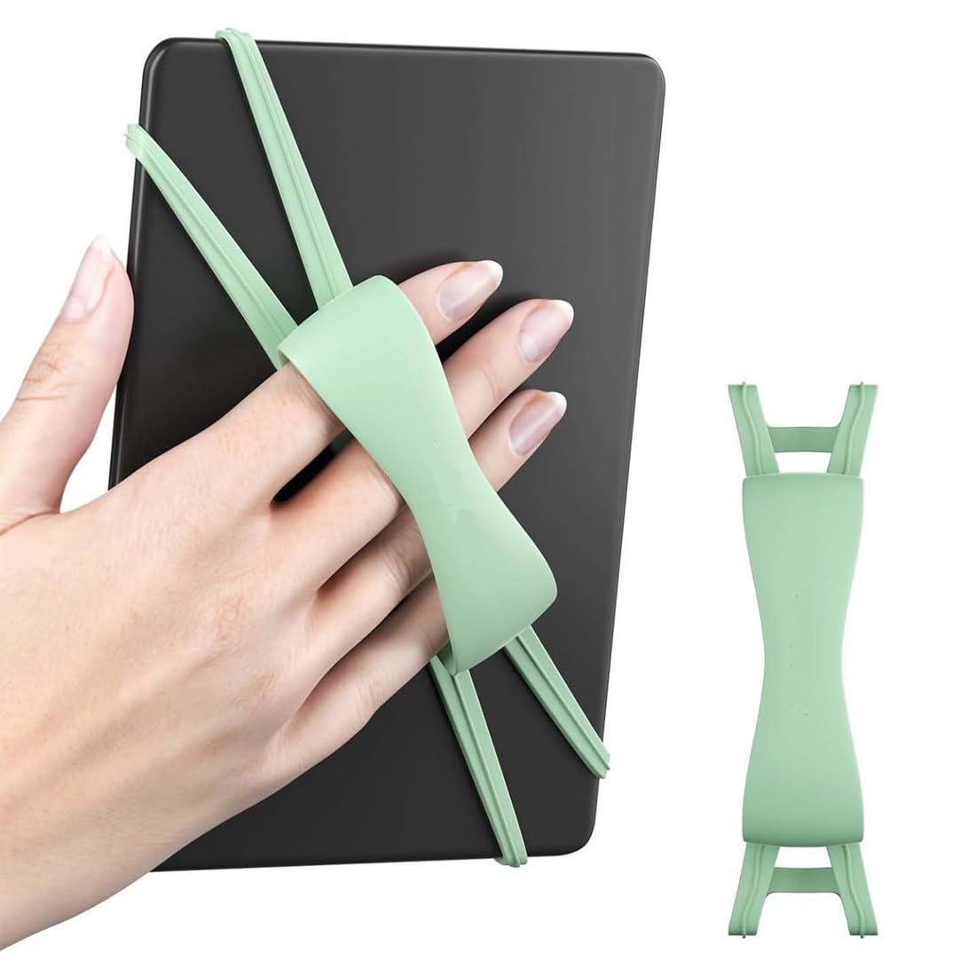 Kindle Cinturino di Sicurezza Silicone Antiscivolo per 6-8" eReader Fire Tablet, Menta Verde