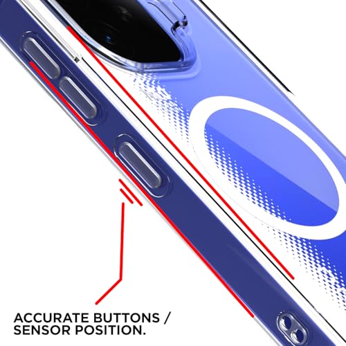 Image of Outlouders Back Cover for iQOO Neo 10R 5G / iQOO Z9 Turbo 5G / Vivo Y200 GT 5G Mag-Safe Transparent PC + TPU Bumper Case with Magnetic Support Shockproof Protection (Transparent Mag-Safe)