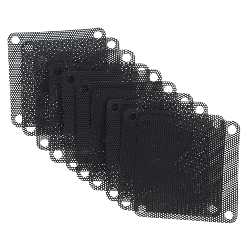 VERDANVERSE 10 Piezas Unidades Filtro Ventilador Pc Malla Antipolvo Reutilizable Cubierta Protección Ventilador Ordenador Fácil Limpieza Compatible y Altavoces