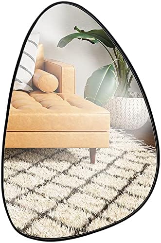 MirrorizeIrregular Wall Mirror, Asymmetrical Wall Mirror, Modern Abstract Wall Mirror Decor for Living Room Bathroom Bedroom Entryway 19"X27"