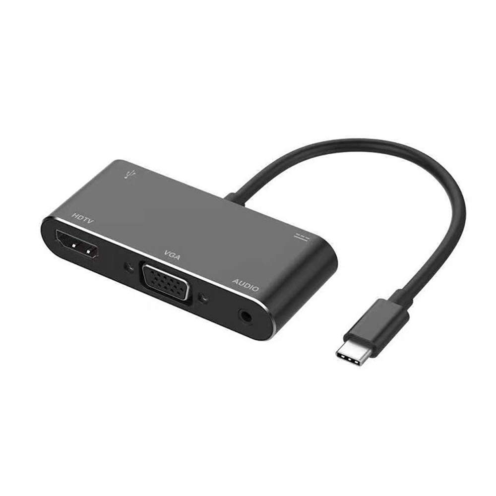 Type-C to HDMI/VGA/USB3.0HUB/PD/Audio Converter Adapter Cable Mobile Screen U Disk Read