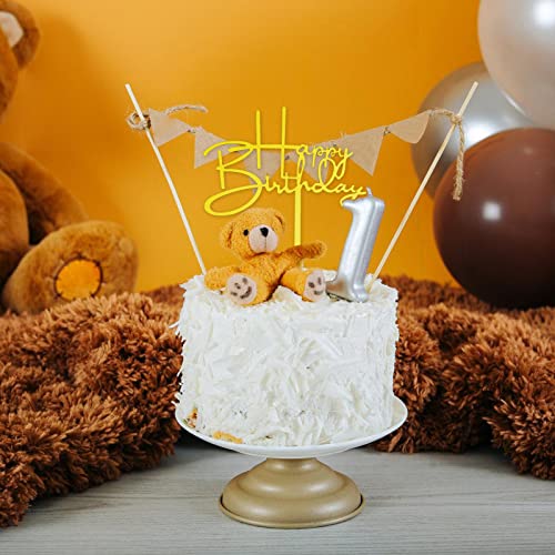 10-Pack Happy Birthday Cake Toppers,Acrylic Cake Toppers/Cupcake Toppers For Birthday Cake Supplies Decorations（Gold）… #TOP3