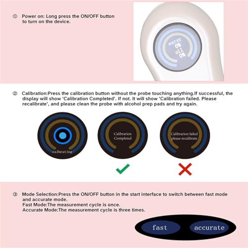 Facial Tester, LCD Display Skin Care Water Oil Tester Detector, Facial Skin Water Oil Detector Pen - Image 2
