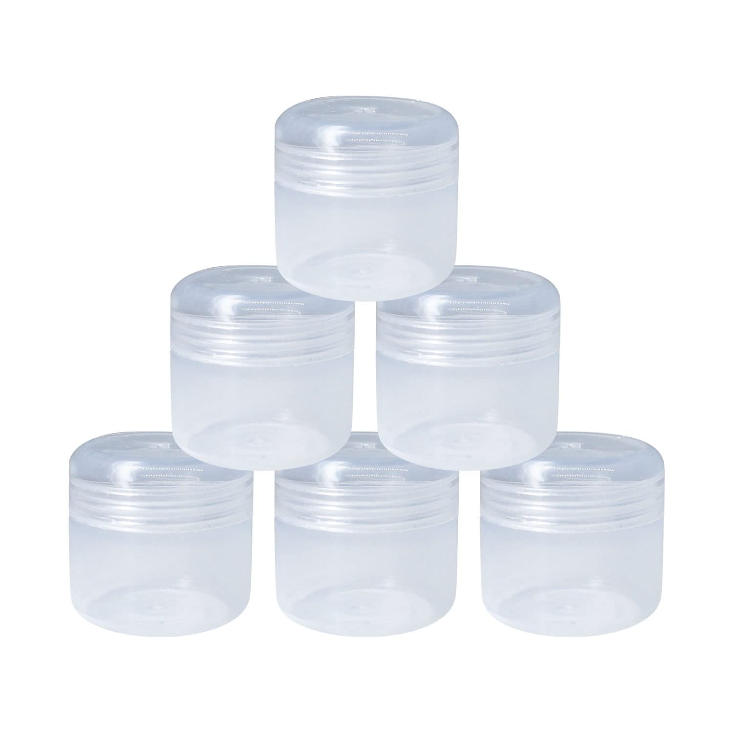 PUTHAK 20ml Clear Plastic Empty Jar | Transparent Storage Container for Makeup, Creams, Jewelry & Small Items | Screw Top Lid | Leak-Proof & Reusable (20ml- Pack Of 12)-picture-8