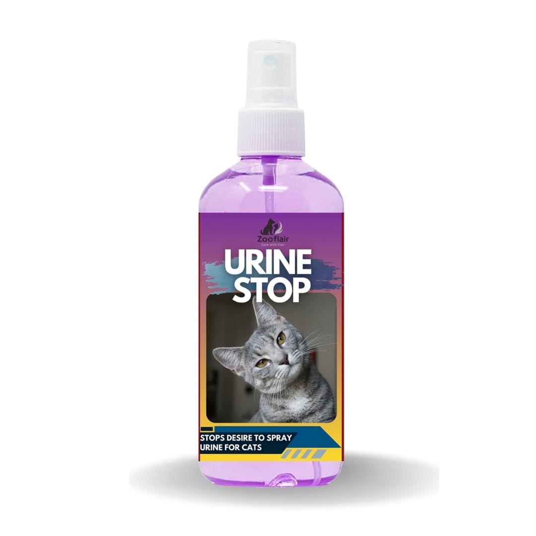 Zooflair Anti Cat Urine Spray 500 ML - No More Marking Spray for Cats - Non-Staining Potty Training Spray for Cats - Effective Don't Pee Here Spray for Cats - Made in India-image-2
