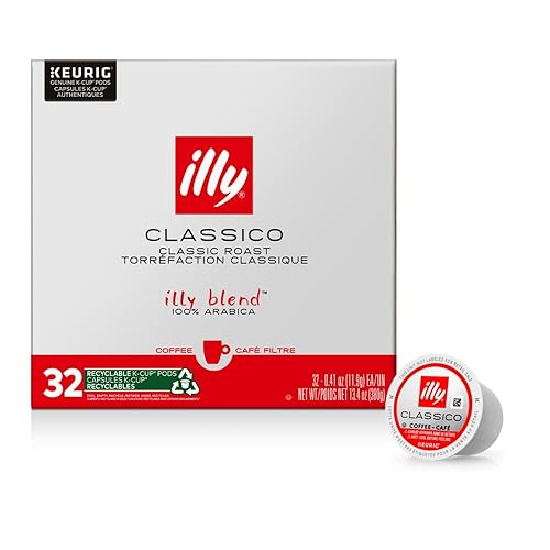 illy 100 grano de arabica Signature mezcla italiana tostada de una sola porción café preparado por goteo cápsulas Classico de tostado medio 32