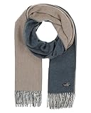 56 x 200 cm FRAAS Zweifarbiger Cashmink-Schal - Made in Germany für Damen Denim