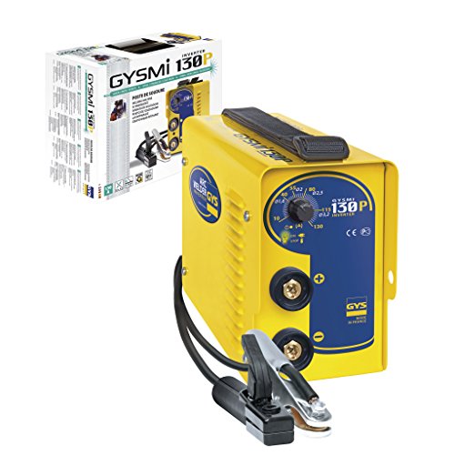 GYS 030121 Gysmi 130P - 130A MMA/Arc and Stick Welder - UK Plug, 230 V, Yellow