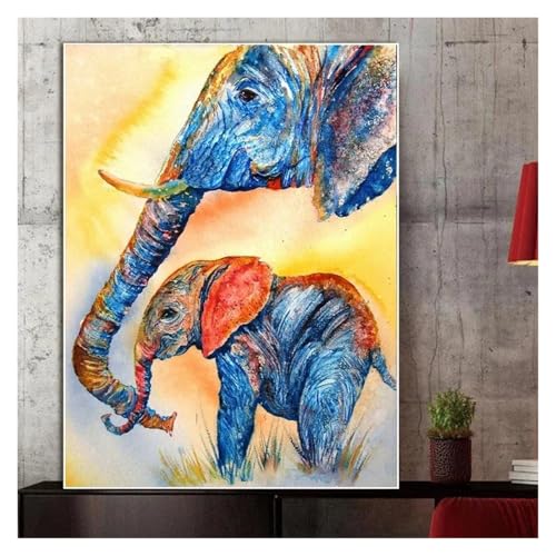 Impression éléphant sans cadre pour personnaliser facilement un mur enfant - 3