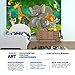 Kid’s Room Nursery Photo Wallpaper – Jungle Animals – Picture Decoration Zoo Wildlife Rainforest Nature Safari Adventure Lion Image Decor Wall Mural (82.7x55.1in - 210x140cm)