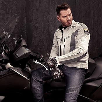 Macna genius motorjeans, blauw/groen - Biker Outlet
