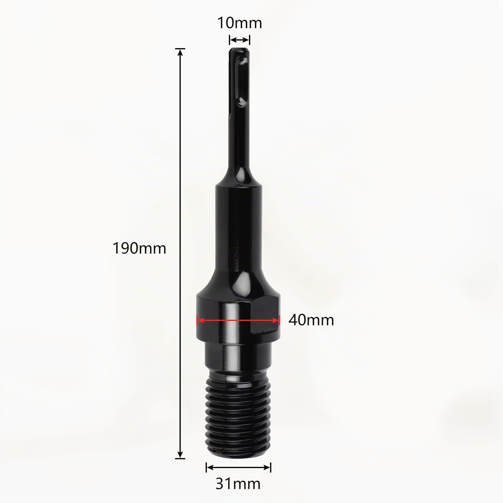 CPROSP - Corona de diamante para zanahoria (diámetro 68 mm, 1 ¼ de pulgada UNC con adaptador SDS PLUS, L 420 mm, para zanahorias en hormigón, hormigón armado, mampostería y piedra