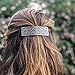 Large Celtic Hair Clip, Hand Crafted Metal Barrette Made in the USA with a Large 80mm Clip by Oberon Design
