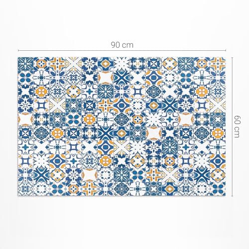 Tapis du sol vinyle imperméable PVC rectangle pour protéger et décorer un balcon
