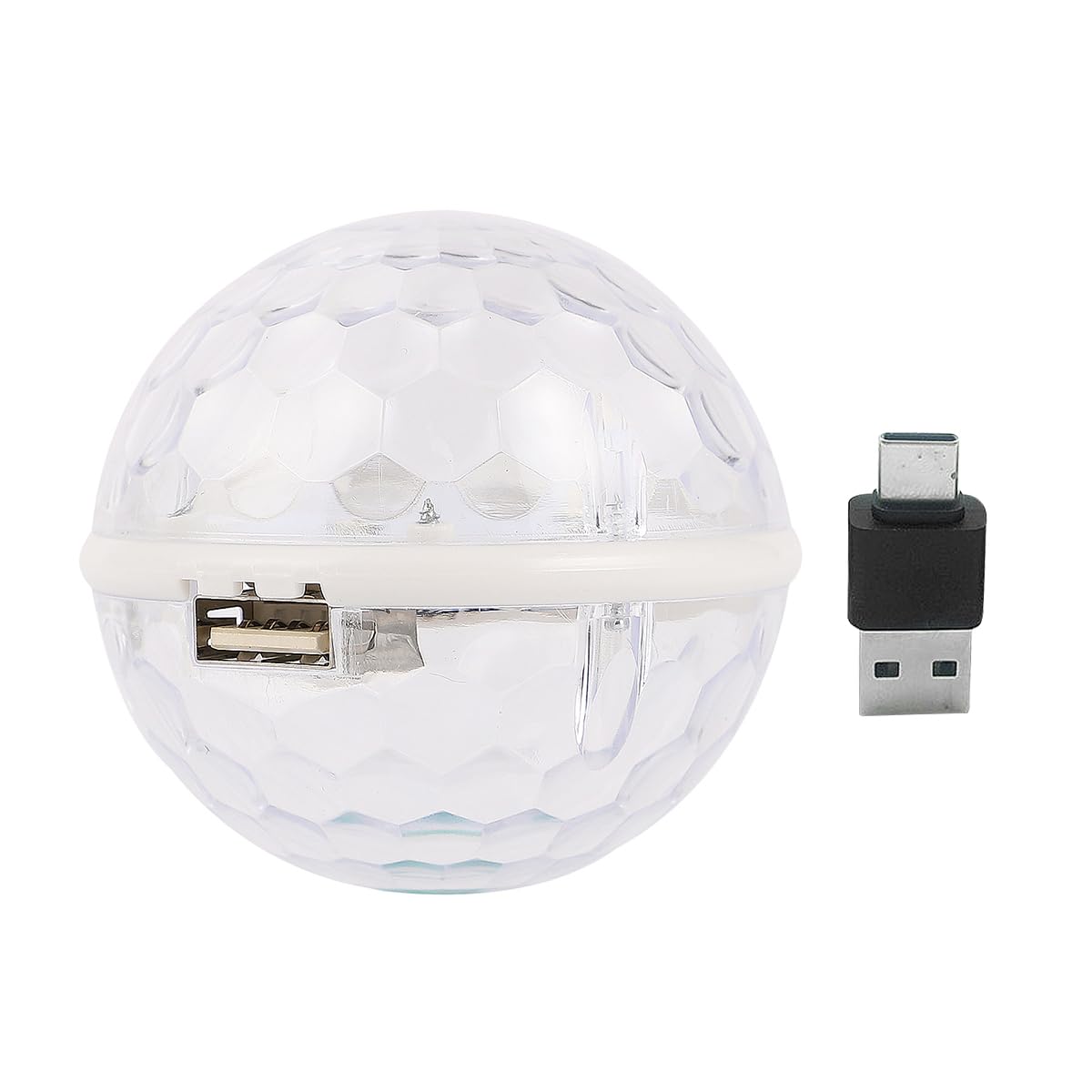 ARTIBETTER 1Pc Disco Lights USB Strobe Lamp LED Cell Phone car Ball Light Type Mushroom Voice Control LED Disco Lights Mini Disco Balls Decoration Lights car Decor