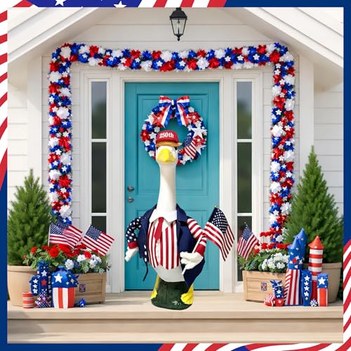 Patriotic Porch Goose Outfits 23 in, 250th Anniversary Garden Yard Decor — view 3