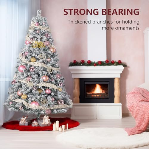 Winfire 6Ft Snow Flocked Christmas Tree thumb #6