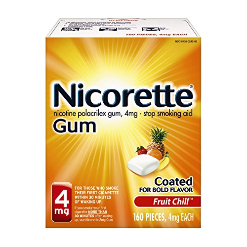 Nicorette Gum Nicotine Fruit Chill Stop Smoking Aid, 4 Mg, 160 Count #TOP23