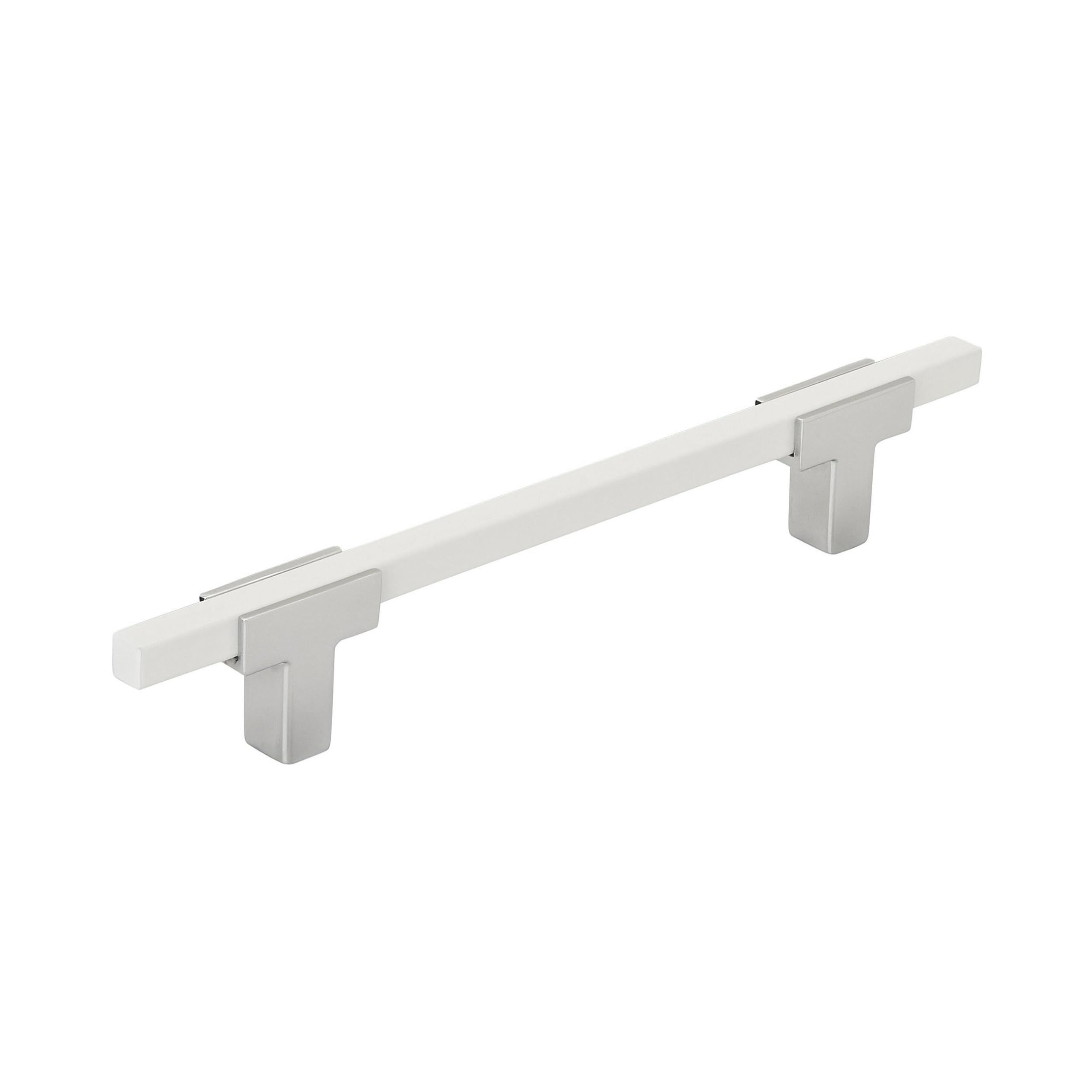 Amerock, Polished Chrome/White, 5-1/16 inch (128mm) Center-to-Center