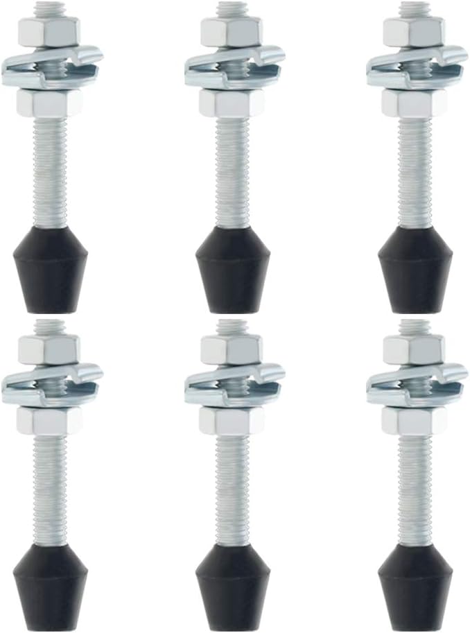 Utoolmart 6pcs M10x87mm Carbon Steel Toggle Clamp Screw Assembly with Rounded Spindle Tip