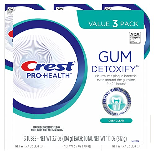 Crest Pro-Health Gum Detoxify Toothpaste, Deep Clean, 3.7 Oz, Pack Of 3 #TOP7