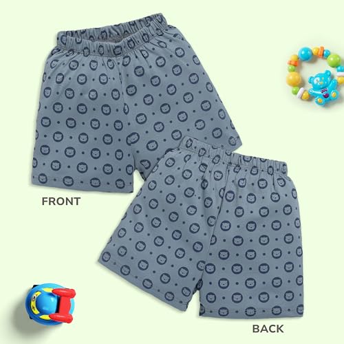 Image of LuvLap Baby Boys & Girls Regular Fit 100% Cotton Shorts Pack of 6
