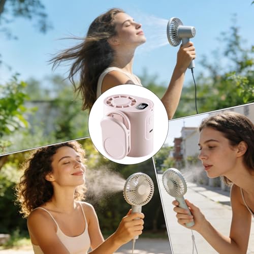 Ventilador de clip recargable de 5 velocidades para eliminar el sofoco 5