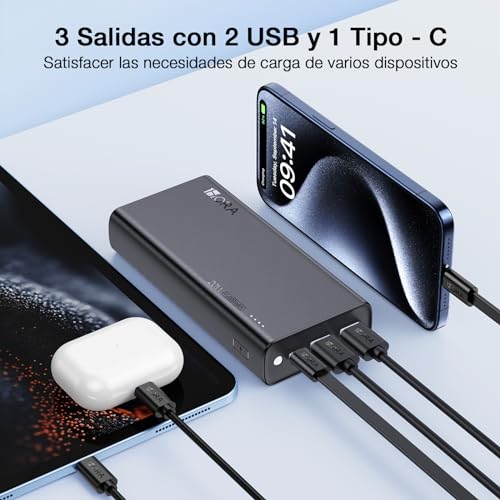 Baterías Portátiles, Wireless pila portatil Marca 1 Hora (3)