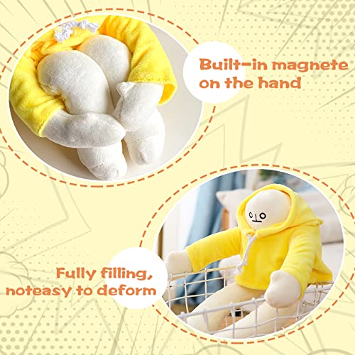 Sencu Plush Banana Man Toys,Weird Banana Stuffed Animals Doll With Magnet,Funny Changeable Plush Pillow Decompression Toy Gifts For Boys Girls Birthday Party Christmas (Yellow 7In)… #TOP3
