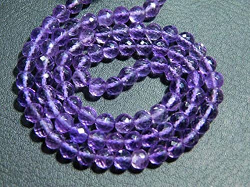 Perles améthyste micro-cut 5mm résolvez vos problèmes d'enfilage difficile