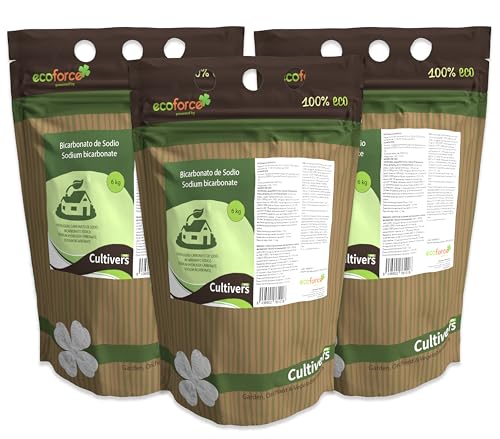 CULTIVERS Bicarbonato de Sodio 3x6 kg (18kg), 100% Natural, Múltiples usos Insumos y Limpieza del Hogar