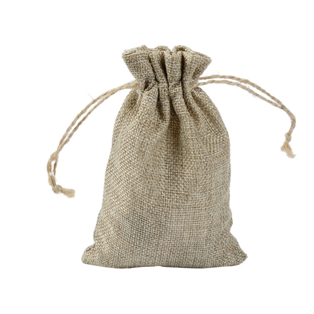 Jutesäckchen Natur Jute Säckchen Jutebeutel Geschenksäckchen Geschenk Taschen Leinen Säckchen Stoffsäckchen für Adventskalender Schmuck Gastgeschenke Hochzeit DIY Handwerk 30 Stück 20x25cm