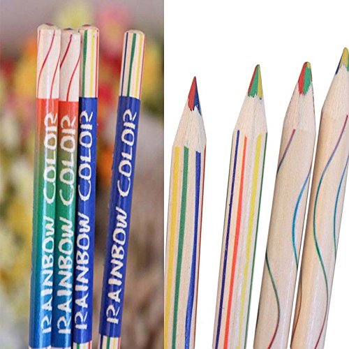 Color Pencil Set, Liangxiang 10 Pcs Rainbow Art Drawing Pencil for Adult Children