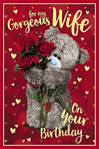 Me to You Wife Birthday 3D Holographic Birthday Card