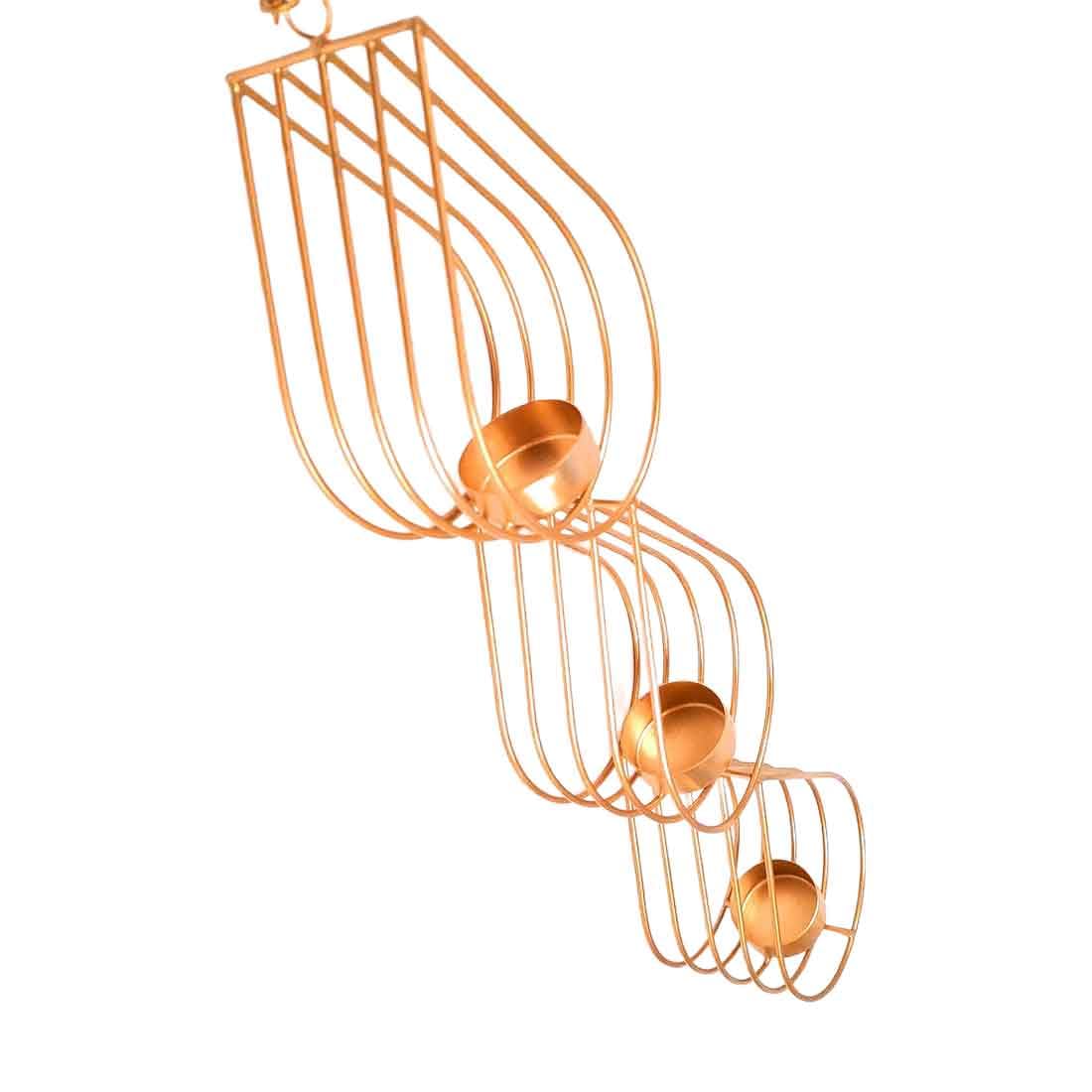Kerzenhalter-Ständer zur Wandmontage, Kerzenhalter zum Aufhängen, Metall, für Zuhause, Tisch, Wohnzimmer, Esszimmer, Schlafzimmer, Diwali-Dekoration und Geschenke, 30,5 cm