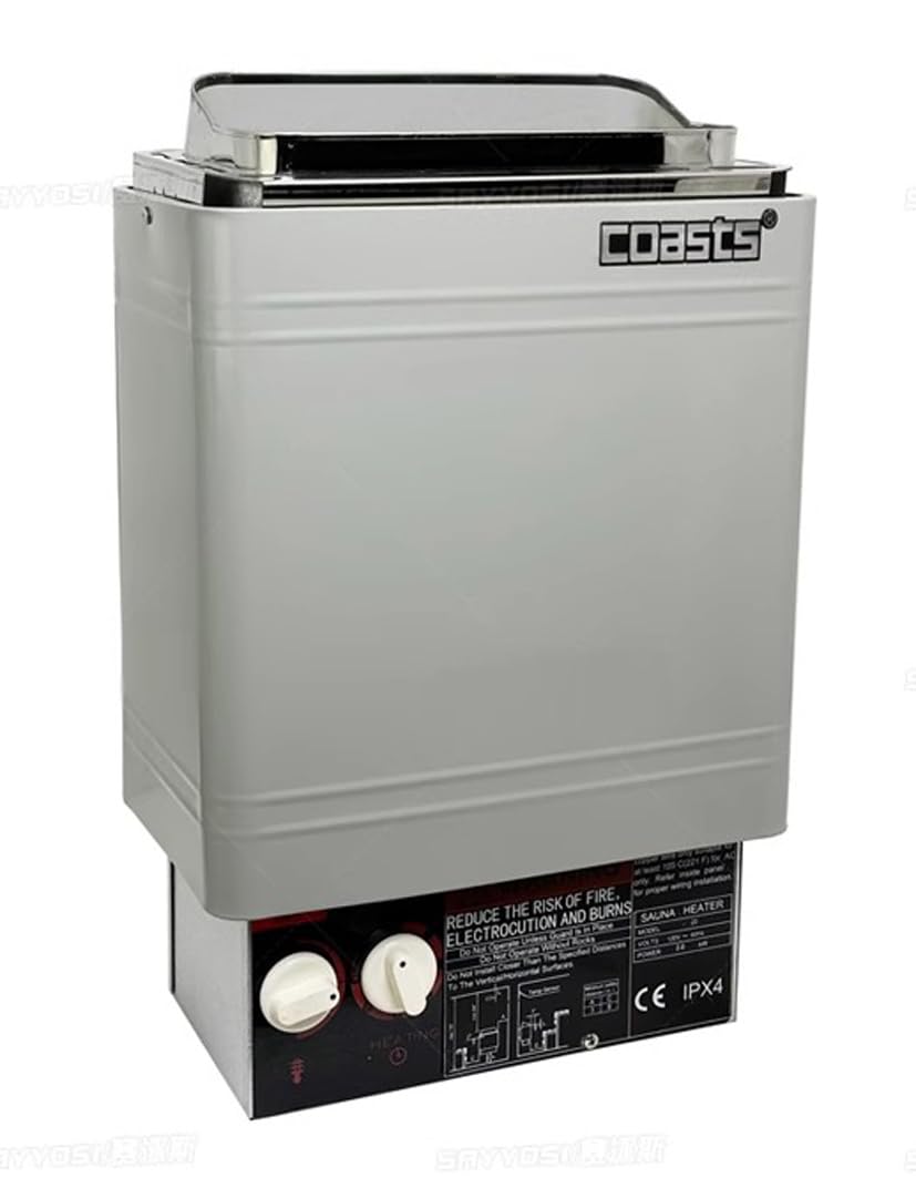 電気サウナストーブ、4.5Kw電気サウナヒーター、220V-240v Amazon | 4.5KW / 220V / 単相,ミニサイズ, サウナヒーターストーブ