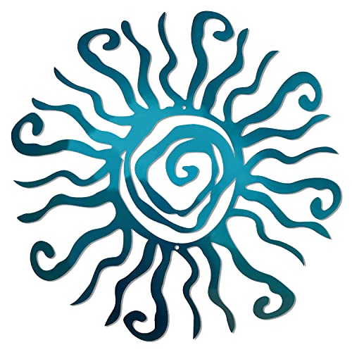 Riverside Designs Wacky Sun Metal Wall Art Indoor/Outdoor Decor - 36