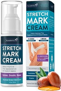 Stretch Mark Cream - Prevention & Remover of StretchMarks - Maternity & Pregnancy Skin Care - Collagen, Jojoba & Olive Oil, Allantoin - Belly Lotion for Pregnant Women - Hydrates,Smoothes,Renews 4 oz