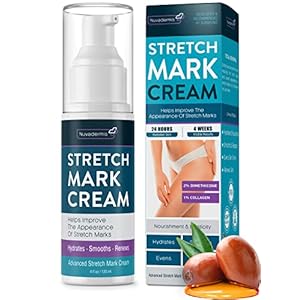 Stretch Mark Cream – Prevention & Remover of StretchMarks – Maternity & Pregnancy Skin Care – Collagen, Jojoba & Olive…