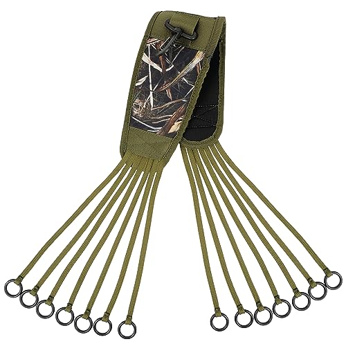 Tugaizi Duck Game Strap - Waterfowl Hunting Carrier for Birds, Dove, Goose - 14 Drops Hanger Tote