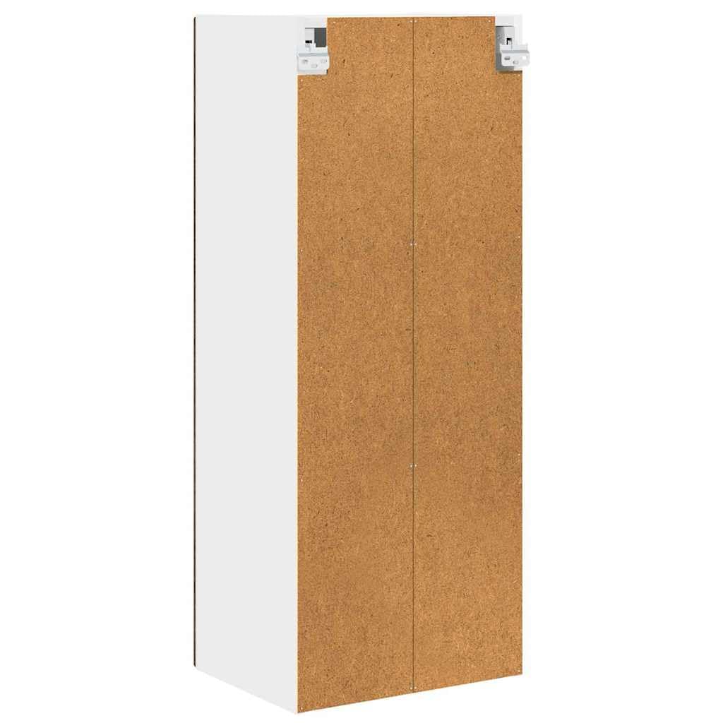 Moderner Küchenschrank aus brauner Eiche, hoch, 40 x 31 x 100 cm, 3 Ablagen, stilvoller Holzschrank für Küche und Esszimmer, eleganter Schrank