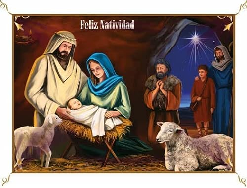 Porras E&B | Balconera Nacimiento niño Jesús | Colgaduras navideñas | Decoración religiosa de Navidad | El Niño Dios ha nacido