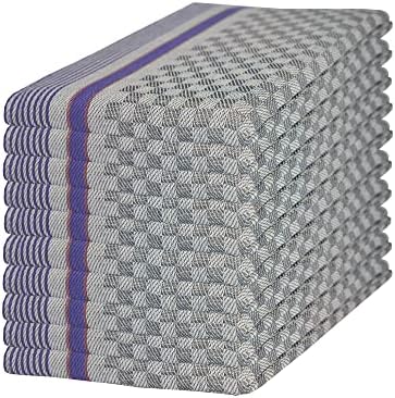 Kitchen Bed & Bath Linens-Multipurpose Kitchen Towels, Pack of 10 Soft Feel Fingertip Towels, Highly Absorbent, Lint Free Tea Towels (Grey Kitchen Towel)