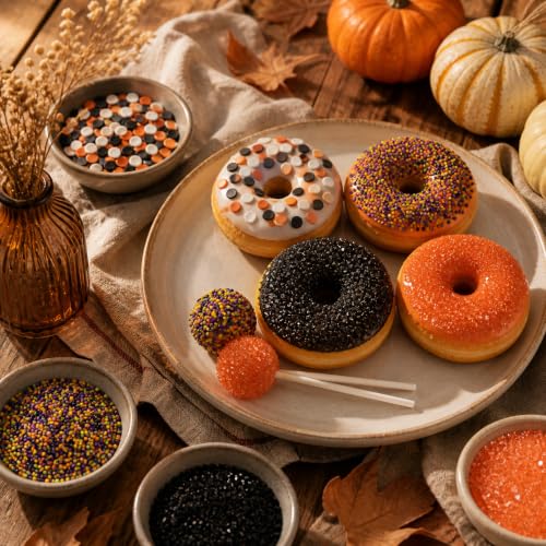 Image of Sprinkles for Cake Decorating Edible Pearls 10.8oz Halloween Sprinkles Mix