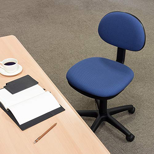 Image of Nakabayashi Z0612 Office Chair, Desk Chair, No Tools Required, Easy Assembly, Blue