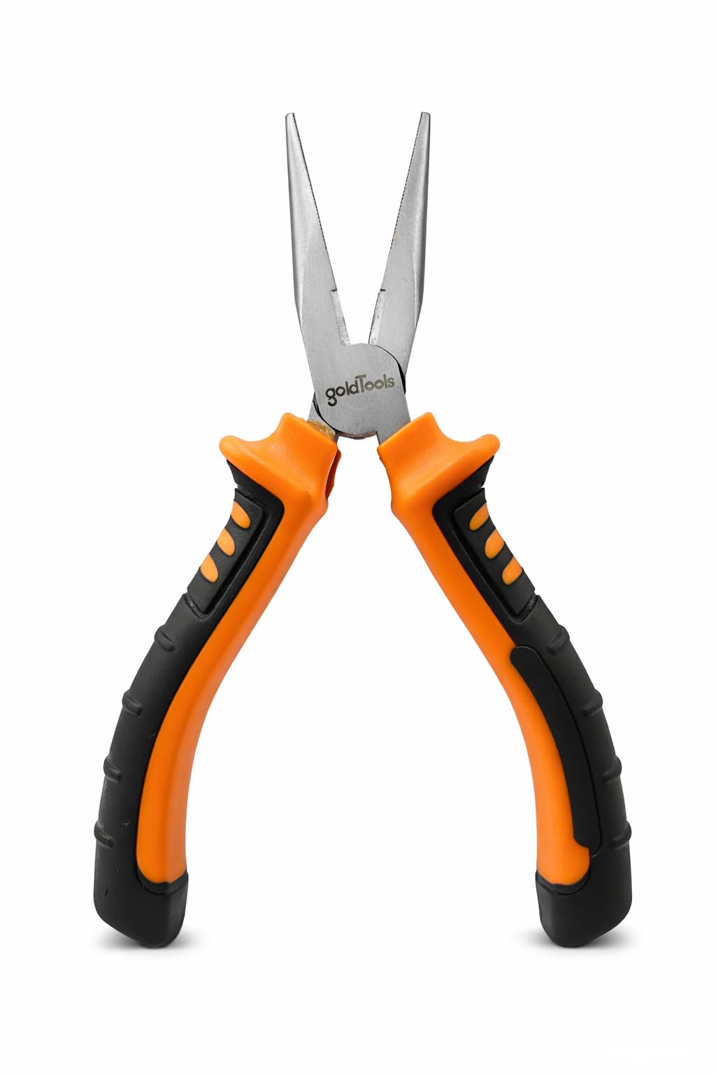 Pinza a becco lungo professionale 160 mm, in acciaio al cromo-vanadio, manico ergonomico bimateriale, ideale per fai da te e riparazioni